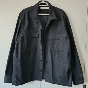 National Standards Wool Cotton Men Overshirt Jacket - XL X LARGE Fit Like New